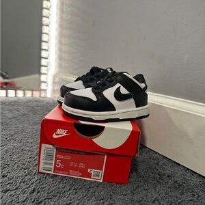Nike Kids Black and White Nike Dunk Low